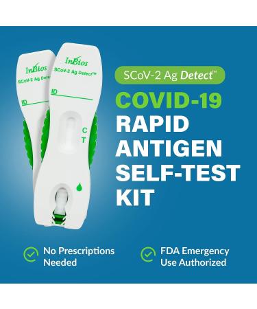 SCoV-2 Ag Detect Rapid Test Kit - 1 Pack (2 Tests) | Easy-to-Use COVID-19 Test at Home | FDA Emergency Use Authorized | Non-Invasive - Buy Online on GoSupps.com