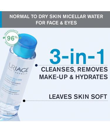 Uriage Thermal Micellar Water normal to dry skin 250ml - Buy Online on GoSupps.com