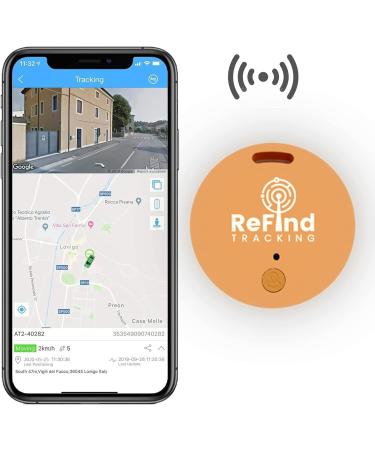 ReFind R2 Smart Tracker. Mini GPS Tag Live Tracking on Free App Bluetooth 5.0. Key Finder Tracker For Luggage Item Finder Dog & Cat Tracker. Compact AIR I TAG For iPhone Android Samsung(Orange) - Buy Online on GoSupps.com