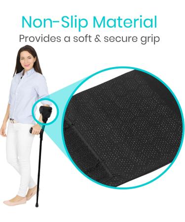 Vive Forearm Crutch Pads - Arm Cuff Padding for Adults - Mobility Handle Cushion for Men and Women (Black) - Buy Online on GoSupps.com