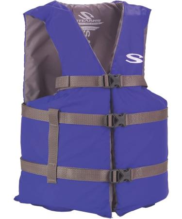 STEARNS Adult Classic Series Universal Life Vest Oversized Blue