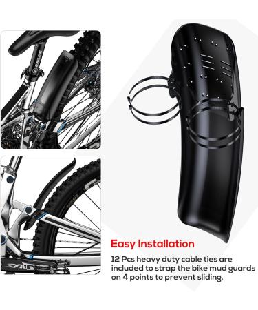 Universal Mountain Bike Fender Set - Rear + Front Mud Guard for MTB Bicycle | 14.37 Length x 3.15 Width - Buy Online on GoSupps.com