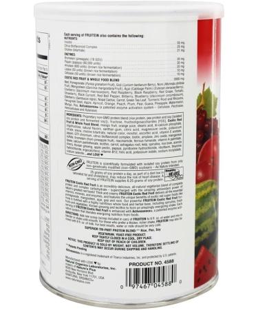 Buy Nature's Plus Fruitein Exotic Red Fruit Powder - 1.3 lb | Vegan Protein Shake for Healthy Living - Buy Online on GoSupps.com
