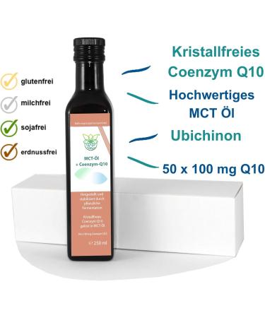 Vitaragna Coenzyme Q10 Liquid - Crystal-Free Ubichinon-COQ10 in MCT Oil | Ready-to-Use All-in-One Solution | 250 ml Glass Bottle | International Shipping Available - Buy Online on GoSupps.com