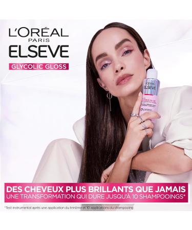 L'Or al Paris Elvive Glycolic Gloss Traitement Lissant 5 minutes de 200ml + S rum Sans Rin age de 150ml + Apr s-shampoing de 150ml Ensemble pour Cheveux Ternes Poreux - 3 Flacons Traitement lamination + s rum + apr s-shampoing - Buy Online on GoSupps.com