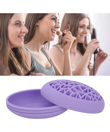 Desktop Makeup Brush Drying Holder Organizer for Makeup Brush Cleaning Mat (Purple) - Buy Online on GoSupps.com