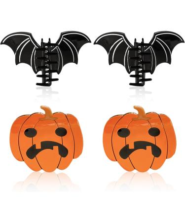 2Pcs Halloween Claw Clips Halloween Hair Clips Spooky Bat Hair Clip Scary Halloween Hair Clips Decorative Halloween Hair Accessories for Carnival Cosplay Costume Party - Buy Online on GoSupps.com
