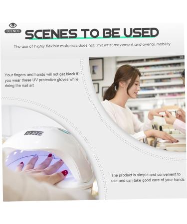 minkissy 4 Pairs Nail Protection Gloves Miss Protector Manicure Nylon - Buy Online on GoSupps.com