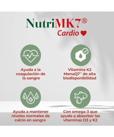CIENPORCIENNATU NUTRIMK 7 CARDIO 60cap. g lules qui facilitent la suppl mentation quotidienne recommand en compl ment d une alimentation quilibr e bo te de 60 g lules et facilite la prise en cha - Buy Online on GoSupps.com