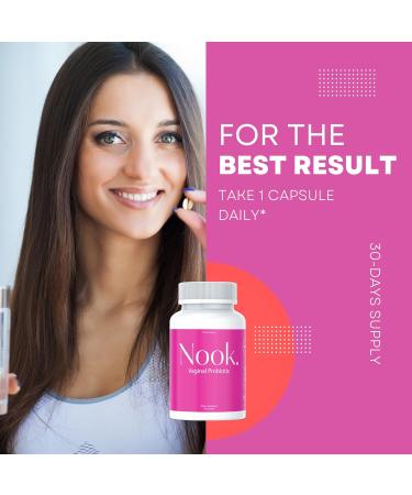 Nook Vaginal Probiotics - 40 Billion CFU for Balanced pH & UTI Prevention | 30-Day Supply | Odor & Yeast Control | Gluten-Free & No Refrigeration Needed - Buy Online on GoSupps.com