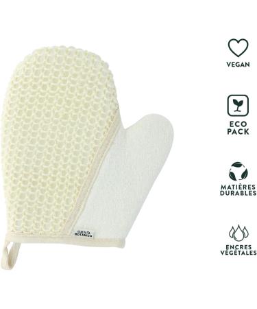 OMNIA BOTANICA - 2 in 1 sisal and cotton glove - Deeply massages and exfoliates the body - Toned skin - Massage glove for - Buy Online on GoSupps.com