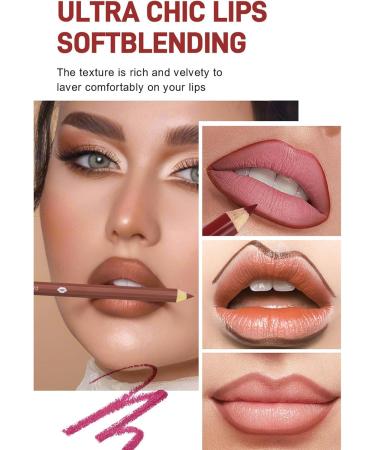  G n rique Lip Pencil | 12 Long-Lasting Smudge-Proof Colors - Long-Lasting Lip Liner - For Women Girls Teens Wives Friends Family Sisters Birthdays Christmas Parties - Buy Online on GoSupps.com