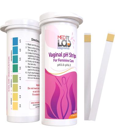 Vaginal pH Test Strips (50 ct) for BV & Yeast Infection. Feminine pH Test for Vaginal Health. Sealed Pouches - Buy Online on GoSupps.com
