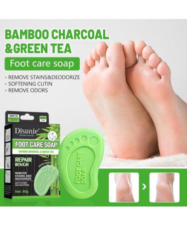 Foot Saop Scrub | Handmade Soap with Green Tea Essence Oils Protects Skin From Jock Itch Athlete's Foot Relieves Foot Problems Mens Body Wash Foot Deodoranting for Soften Feet Frifer - Buy Online on GoSupps.com