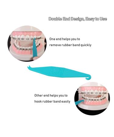 Dental Elastic Rubber Bands Placers for Braces Disposable Plastic Orthodontic Elastic Placers Pack of 30 Multicolored multicoloured /30pcs - Buy Online on GoSupps.com