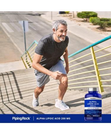 Piping Rock Alpha Lipoic Acid 200mg | 240 Capsules | Plus Biotin | Non-GMO Gluten Free Supplement - Buy Online on GoSupps.com
