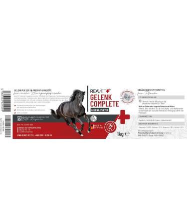 Reavet Joint Complete 1kg - Natural Joint Powder for Horses | Support Mobility & Vitality with Devil's Claw & Ginger - Buy Online on GoSupps.com