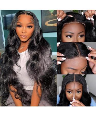 20 Inch HD Body Wave Lace Front Human Hair Wig for Black Women - Pre Plucked Glueless Frontal Wig - Buy Online on GoSupps.com
