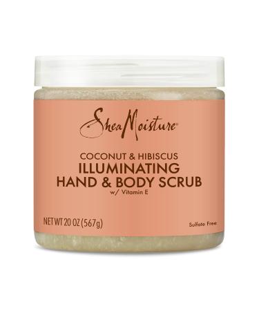 SheaMoisture Body Scrub for Dull Skin Illuminating Coconut and Hibiscus Cruelty-Free Skin Care 20 oz
