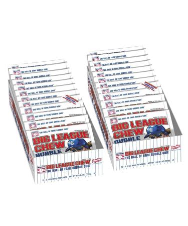 Big League Chew Bubble Gum - Original 2 Pack (24 - 2.12oz Packages Total)