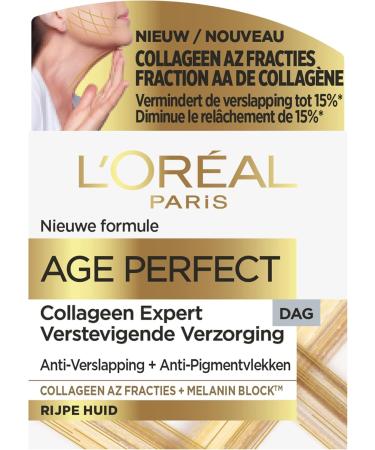 L'Or al Netherlands BV LOr al Paris Age Perfect Collagen Expert Firming Day Cream 50ml The skin is nourished more supple and feels comfortable Enriched with a new SoyCeramide complex - Buy Online on GoSupps.com