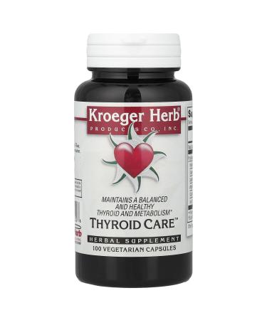 Kroeger Herb Thyroid Care Capsules 100 Count