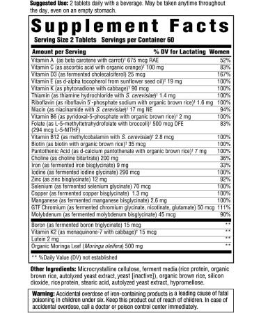 MegaFood Baby & Me 2 Postnatal Multi - 120 Tablets for New Moms | Essential Vitamins & Nutrients - Buy Online on GoSupps.com