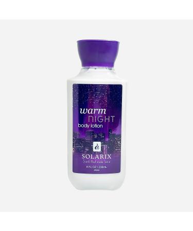 SOLARIX Warm Night Body Lotion for Men and Women 24 Hr Moisture lightweight Non-greasy (8oz)- Christmas/Halloween/Thanksgiving Gift/Graduation Gift