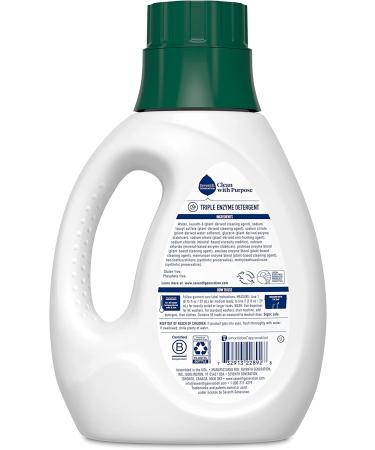 Seventh Generation Concentrated Laundry Detergent - Stain Fighting Formula - Free & Clear Unscented - 40 oz (53 Loads) - Buy Online on GoSupps.com