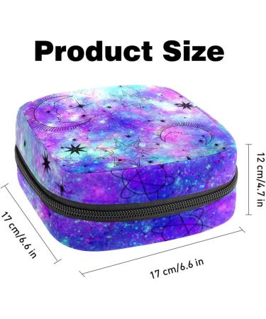 Astrological Galaxy Menstruation Pad Zipper Bag | Women's Napkin & Tampon Organizer | Stylish Collectible for Girls - Buy Online on GoSupps.com
