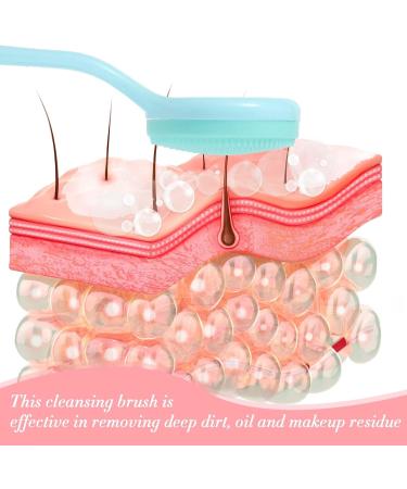 Amabro Silicone Manual Facial Cleansing Brush Skin Friendly Face Cleaning Scrubber Silicone Face Scrubber Exfoliating Brush for Exfoliating Massaging Remove Blackheads Makeup Skincare Removal - Buy Online on GoSupps.com