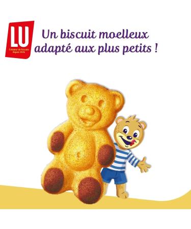 LU - LULU The Strawberry Bear - 4 Boxes of 5 bags of Lulu The Pooh with Strawberry - Soft Bear Shaped Cakes with Strawberry Filling - Ideal to Take Away for Kids Snack - Set of 4x150g - Buy Online on GoSupps.com