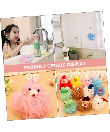 Beavorty 3pcs Cartoon Bath Mesh Sponge for Kids | Fun Shower Scrubber Balls - Perfect for Children s Bath Time - Buy Online on GoSupps.com