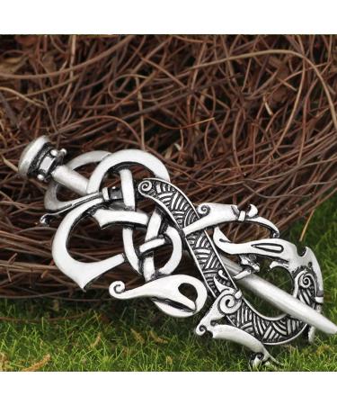 Lurrose 2pcs Celtic Hair Clip - Vintage Silver Hairpins | Retro Hair Accessories for Women & Ladies - Buy Online on GoSupps.com