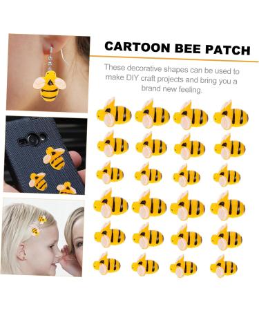 30pcs Simulation Bee Hair Barrettes Hair Clip 3d Resin Slices Resin Bee Ornament Ladybug Child Charm - Buy Online on GoSupps.com