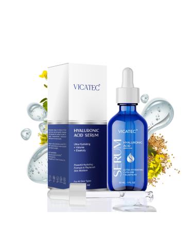 Hyaluronic Acid Serum For Face Ultra Hydrating Skin Care Product with Powerful Formula to Replenish Skin Moisture Volume and Elasticity.