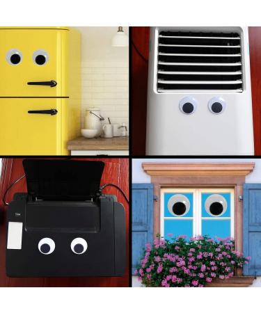100pcs 30mm Black Self-Adhesive Wiggle Googly Eyes for DIY Arts and Crafts - Buy Online on GoSupps.com