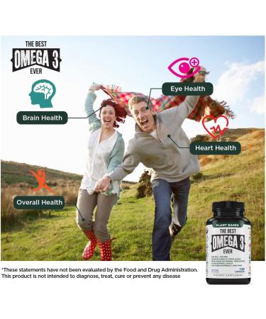 Vegan Omega 3 Supplement (120 Capsules) + Magnesium Potassium w/ Zinc (90 Capsules) - Best Quality - Buy Online on GoSupps.com