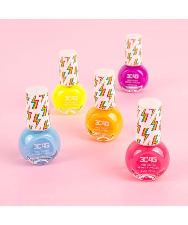 Three Cheers for Girls Neon Nail Polish Set - 5 Quick Dry Non-Toxic Colors for Kids 8 - Buy Online on GoSupps.com