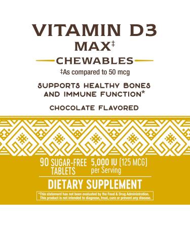 Nature's Way Vitamin D3 Max Chewables - Immune Support and Bone Health Booster - Buy Online on GoSupps.com