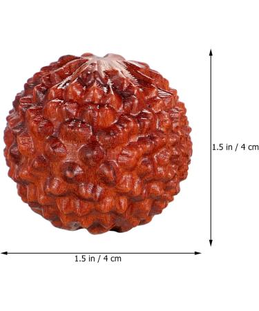 Frcolor 2-St Carving Massage Device - Manual Foot Roller & Hand Exercise Balls - Rosewood Chinese Massage Ornaments for Desktop Decor - Buy Online on GoSupps.com