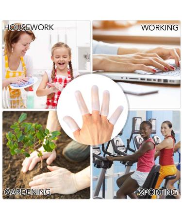 Silicone Finger Protectors for Men - 10 Pack Gel Finger Cots for Pain Relief from Cracked Tips & Arthritis - Buy Online on GoSupps.com