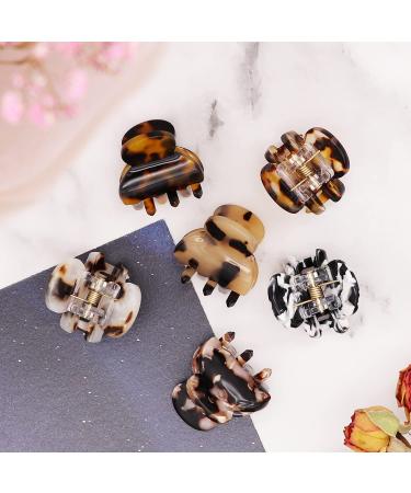 Cobahom 6Pcs Small Hair Clips - Tortoiseshell Leopard Mini Jaw Clips for Women and Girls - Buy Online on GoSupps.com