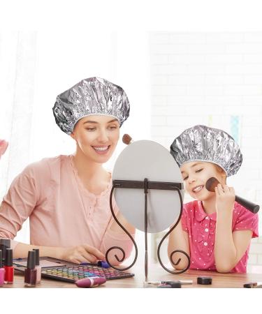 12 Pack Reusable Aluminum Foil Conditioning Caps - 12 Inch Silvery | Home & Salon Hair Processing Caps for Coloring - Shower Cap Included - Buy Online on GoSupps.com