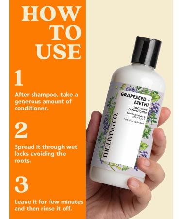 Soothing Conditioner for Dandruff & Itchy Scalp - Grapeseed & Methi 300ml | Buy Internationally - Buy Online on GoSupps.com