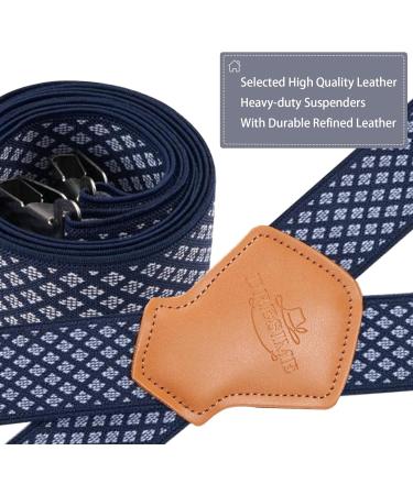 Dresime H str ger for Men & Women | 4 Clip X-Shaped Elastic Suspenders for Overalls Jeans Motorcycle Pants & More - Buy Online on GoSupps.com