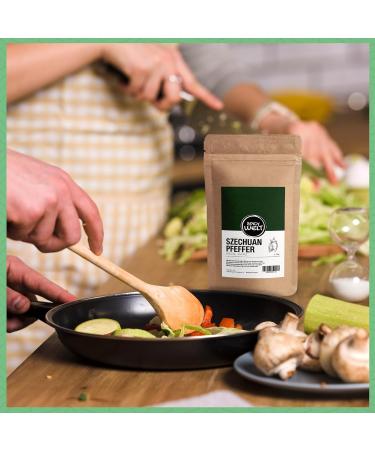 AAPACK UG Spicy Welt Szechuan Pepper Green Whole 100g Hua Jiao Peppercorns for Fish Wok & Pickles Fresh Citrusy & Tingling Aroma 100 Natural Without Additives - Buy Online on GoSupps.com