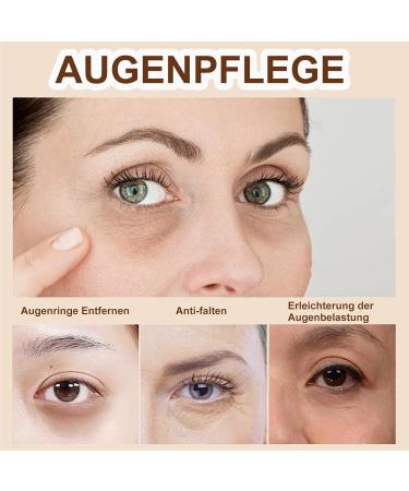 MEITREND Coffee eye serum eye cream against dark circles and bags antiaging eye serum with 360 massage ball remove dark circles eye care for reduced bags wrinkles and fine lines - Buy Online on GoSupps.com