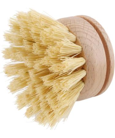 Povhhee Washing Up Brush Dish Brush 6 Pcs Replacement Brush Heads Wooden Cleaning Dish Brush Refillable Kitchen Beech - Buy Online on GoSupps.com