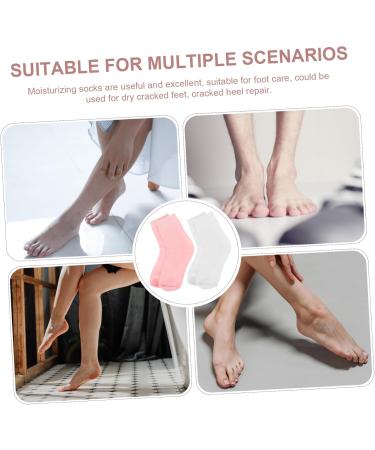 FRCOLOR Foot Moisturizing Socks 2 Pairs womens socks moisturizing socks cotton socks Miss Middle tube gel Feet Moisturizing Socks - Buy Online on GoSupps.com